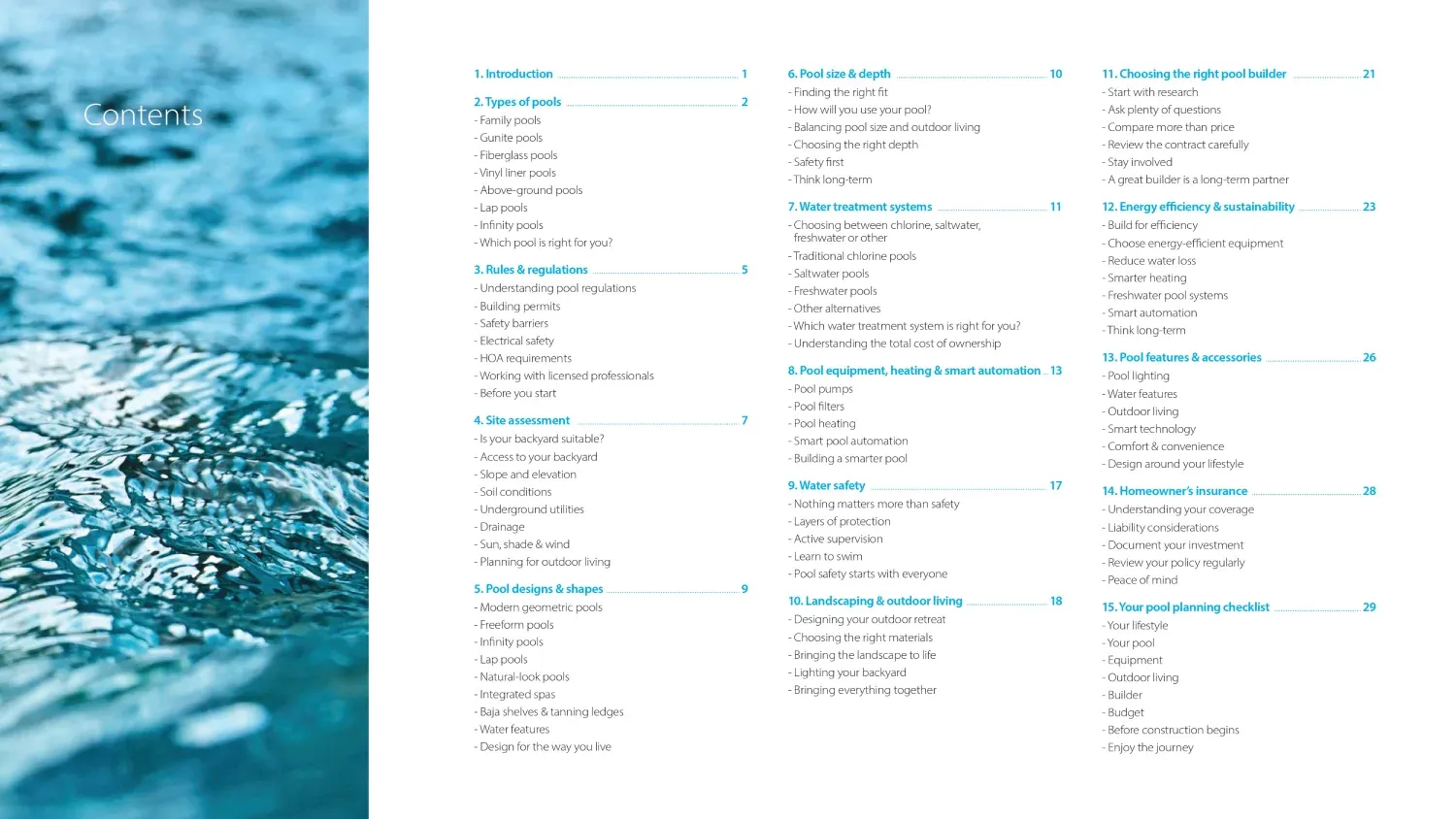 New Pool Buyers Guide