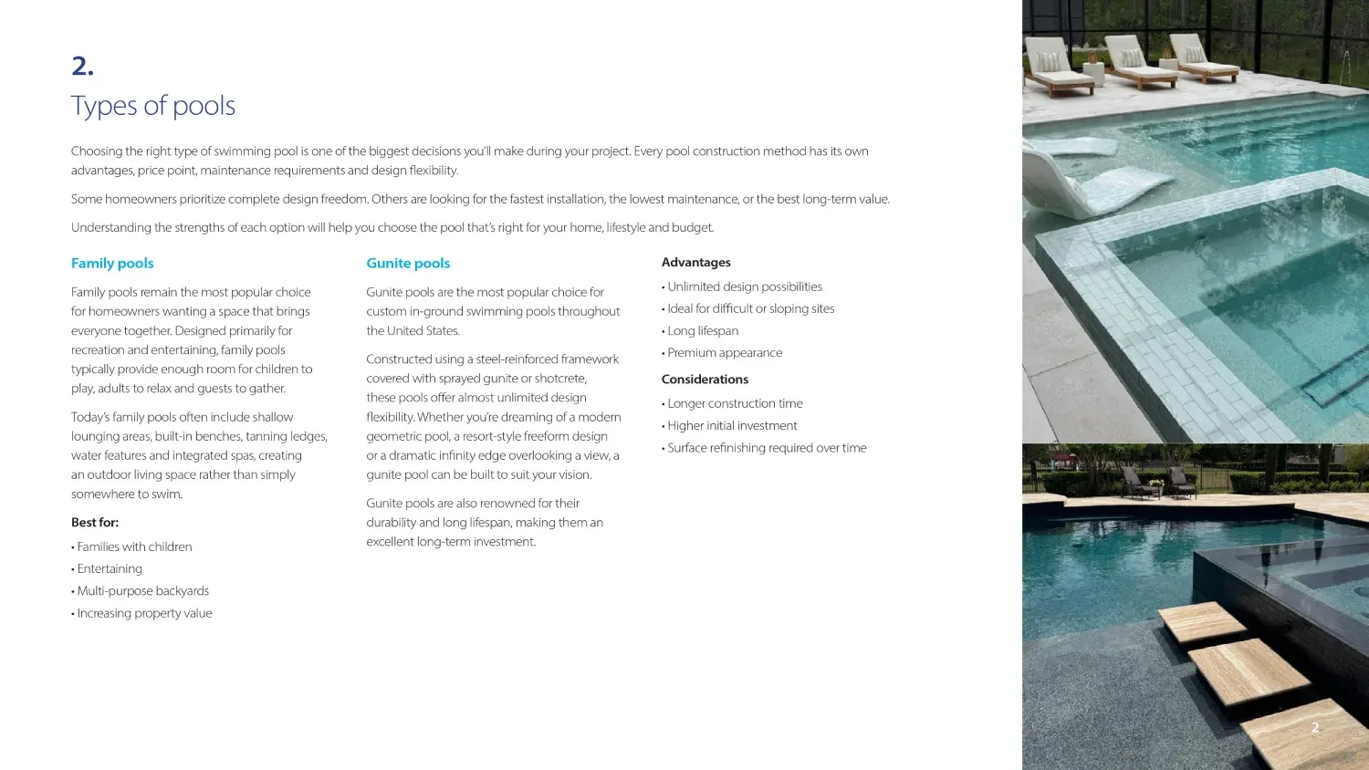 New Pool Buyers Guide